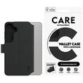Samsung Galaxy S25 PanzerGlass Care Feature Lommebokveske med stativ - svart