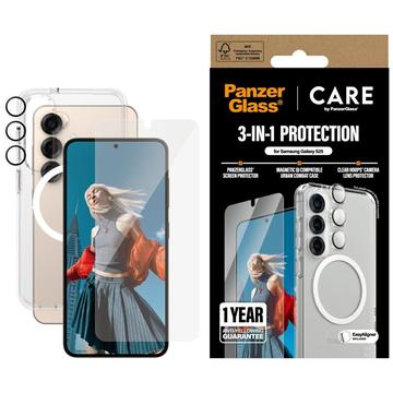 Samsung Galaxy S25 PanzerGlass Care Flagship 3-i-1-pakke - Klar
