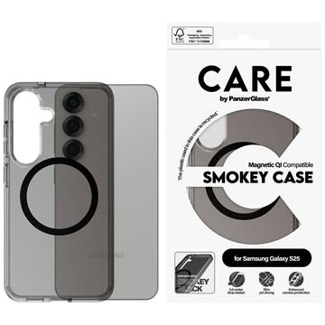 Samsung Galaxy S25 PanzerGlass Care Smokey Urban Combat Deksel - MagSafe-kompatibel - Gjennomsiktig svart