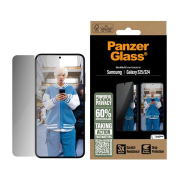Samsung Galaxy S25 PanzerGlass Ultra-Wide Fit Privacy EasyAligner Skjermbeskytter
