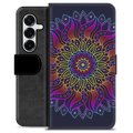 Samsung Galaxy S25+ Premium Lommebok-deksel - Fargerik Mandala