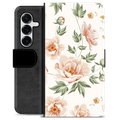 Samsung Galaxy S25+ Premium Lommebok-deksel - Floral