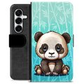 Samsung Galaxy S25+ Premium Lommebok-deksel - Panda