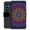 Samsung Galaxy S25 Premium Lommebok-deksel - Fargerik Mandala