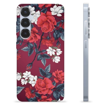 Samsung Galaxy S25 TPU-deksel - Vintage Blomster