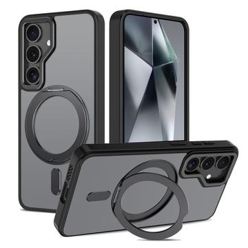 Samsung Galaxy S25 Tech-Protect MagRing MagSafe-deksel - matt svart