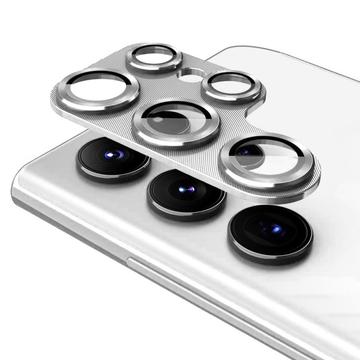 Samsung Galaxy S25 Ultra Hat Prince Full Cover Kamera Linse Beskytter - Sølv