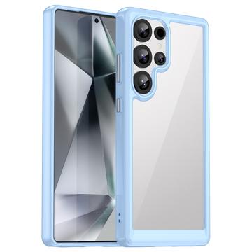 Samsung Galaxy S25 Ultra Anti-Shock Hybrid-deksel - Blå