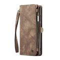 Samsung Galaxy S25 Ultra Caseme 008 2-i-1 Multifunksjonell Lommebok-deksel - Brun