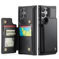 Samsung Galaxy S25 Ultra Caseme C22 etui RFID-kortlommebok - Svart