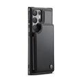 Samsung Galaxy S25 Ultra Caseme C22 etui RFID-kortlommebok - Svart