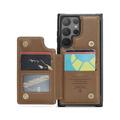 Samsung Galaxy S25 Ultra Caseme C22-etui RFID-kortlommebok - brun