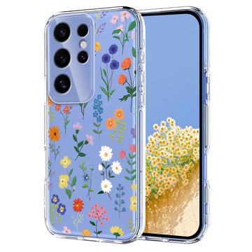 Samsung Galaxy S25 Ultra TPU-deksel med blomstermønster