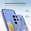 Samsung Galaxy S25 Ultra TPU-deksel med blomstermønster