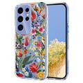 Samsung Galaxy S25 Ultra TPU-deksel med blomstermønster
