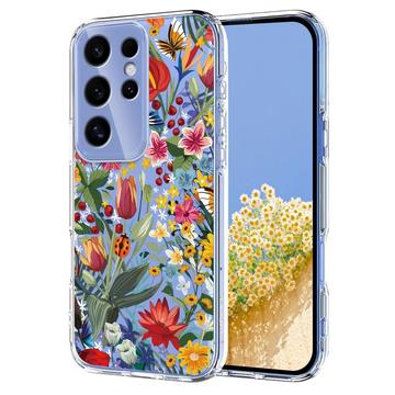 Samsung Galaxy S25 Ultra TPU-deksel med blomstermønster - Liljer