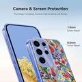 Samsung Galaxy S25 Ultra TPU-deksel med blomstermønster - Liljer