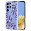 Samsung Galaxy S25 Ultra TPU-deksel med blomstermønster - Blåregn