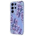 Samsung Galaxy S25 Ultra TPU-deksel med blomstermønster - Blåregn