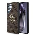 Samsung Galaxy S25 Ultra Guess 4G Big Metal Logo Hybrid-deksel - Brun