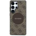 Samsung Galaxy S25 Ultra Guess 4G Round Patch Classic Logo-deksel - MagSafe-kompatibel