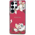Samsung Galaxy S25 Ultra Guess Grained Grained Printed Flower Pattern-deksel - MagSafe-kompatibel