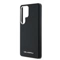 Samsung Galaxy S25 Ultra Karl Lagerfeld Saffiano Metal Logo Deksel - Svart