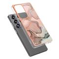 Samsung Galaxy S25 Ultra Marble Pattern Electroplated IMD TPU-deksel - Rosa