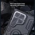 Samsung Galaxy S25 Ultra Nillkin CamShield Armor Prop Hybrid-deksel - MagSafe-kompatibel - Blå
