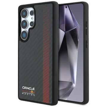 Samsung Galaxy S25 Ultra Oracle Red Bull Carbon Powerbar-deksel - MagSafe-kompatibel - Svart