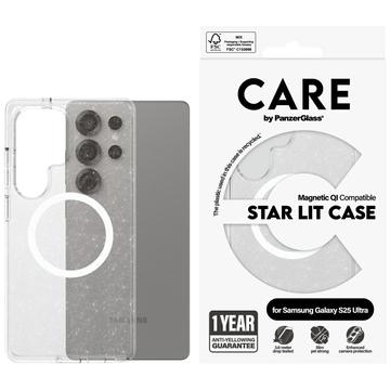 Samsung Galaxy S25 Ultra PanzerGlass Care Star Lit Deksel - MagSafe-kompatibel - Gjennomsiktig hvit