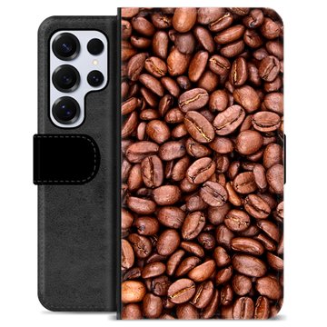 Samsung Galaxy S25 Ultra Premium Lommebok-deksel - Kaffebønner