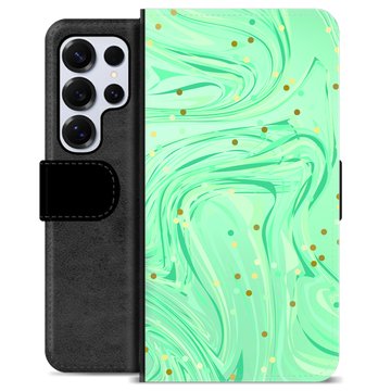 Samsung Galaxy S25 Ultra Premium Lommebok-deksel - Grønn Mynte