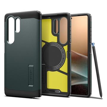 Samsung Galaxy S25 Ultra Spigen Tough Armor Mag Deksel - Avgrunnsgrønn