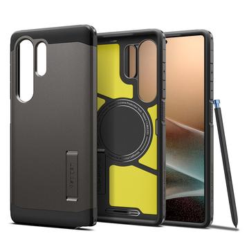 Samsung Galaxy S25 Ultra Spigen Tough Armor Mag Deksel - Våpenmetall