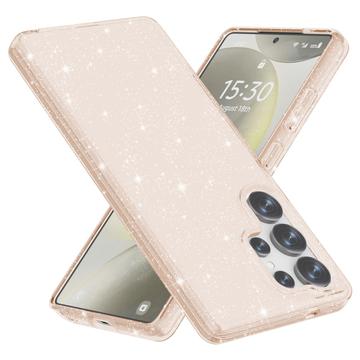 Samsung Galaxy S25 Ultra Stylish Glitter Series Hybrid-deksel - Gull
