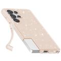 Samsung Galaxy S25 Ultra Stylish Glitter Series Hybrid-deksel - Gull