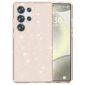 Samsung Galaxy S25 Ultra Stylish Glitter Series Hybrid-deksel - Gull