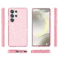 Samsung Galaxy S25 Ultra Stylish Glitter Series Hybrid-deksel - Rosa