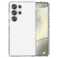 Samsung Galaxy S25 Ultra Stylish Glitter Series Hybrid-deksel - Hvit