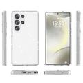 Samsung Galaxy S25 Ultra Stylish Glitter Series Hybrid-deksel - Hvit