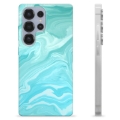 Samsung Galaxy S25 Ultra TPU-deksel - Blå Marmor