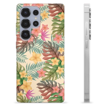 Samsung Galaxy S25 Ultra TPU-deksel - Rosa Blomster