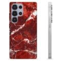 Samsung Galaxy S25 Ultra TPU-deksel - Rød Marmor