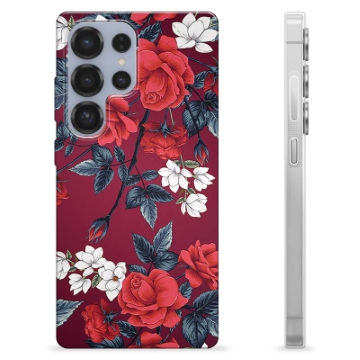 Samsung Galaxy S25 Ultra TPU-deksel - Vintage Blomster