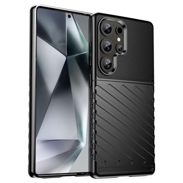 Samsung Galaxy S25 Ultra Thunder Series TPU-deksel - Svart