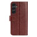 Samsung Galaxy S25 Lommebok-deksel med Magnetisk Lukning - Brun