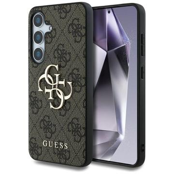 Samsung Galaxy S25+ Guess 4G Big Metal Logo Hybrid-deksel - Brun