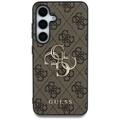 Samsung Galaxy S25+ Guess 4G Big Metal Logo Hybrid-deksel - Brun