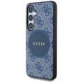 Samsung Galaxy S25+ Guess 4G Round Patch Classic Logo-deksel - MagSafe-kompatibel - Blå